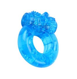 Vibrating Cock Ring 1.8 cm Blue